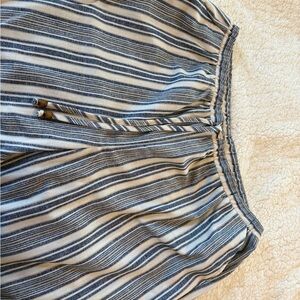 Soho Apparel Blue and White Striped Trousers